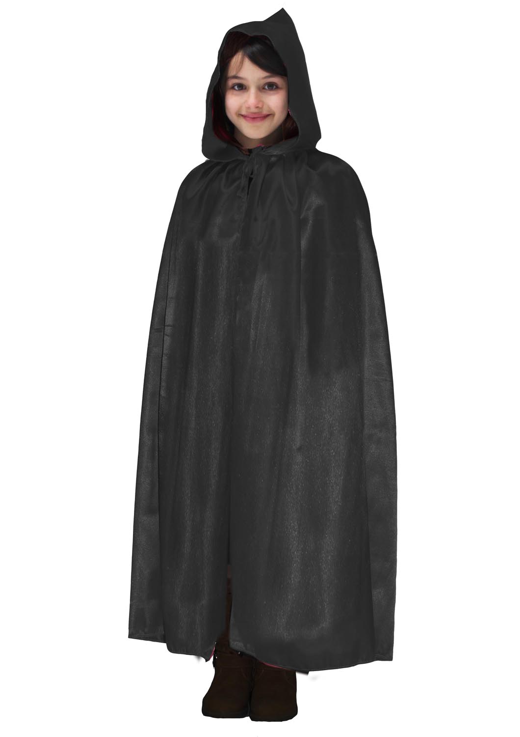 MANTELLO CAPPUCCIO BAMBINO NERO